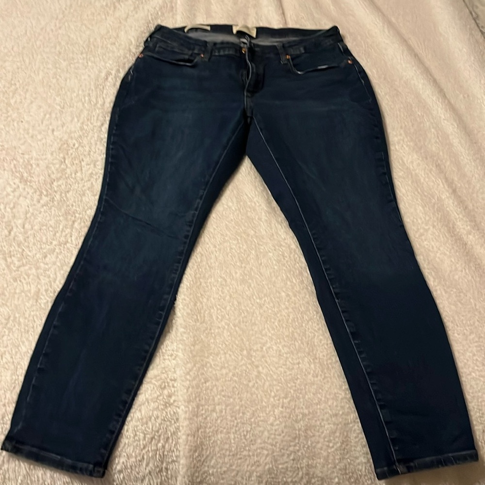 Woman’s jeans- mid-size 14, like new worn twice.